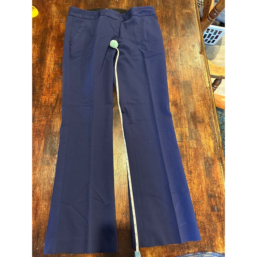 Express Columnist Pants Womens 4S Navy Blue Excellent Flare Dress Trousers